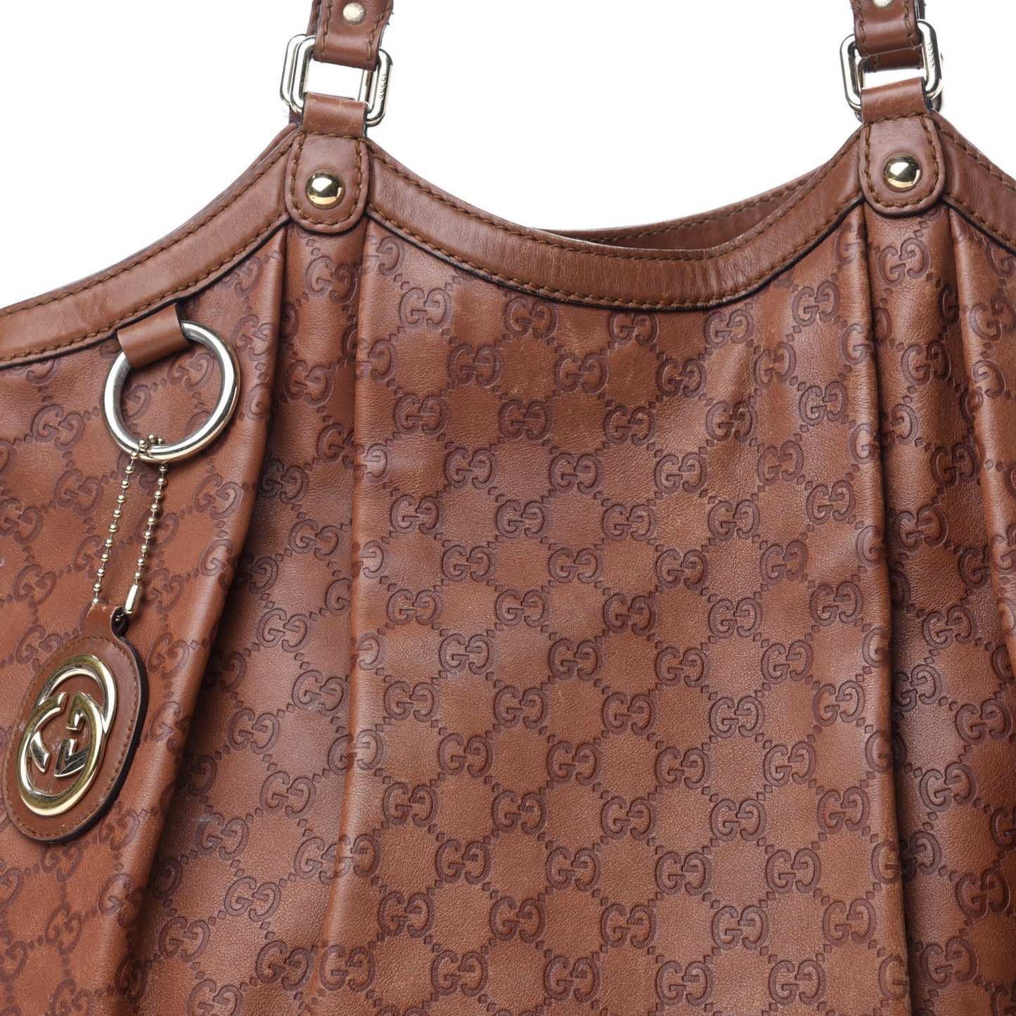 Guccissima Large Sukey Tote Brown