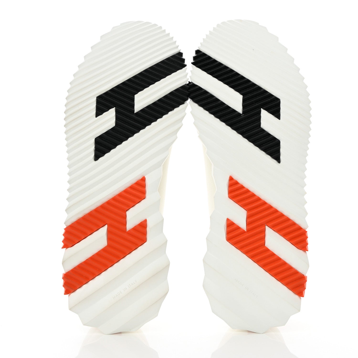 Hermes Technical Canvas Suede Goatskin Mens Bouncing Sneakers 44 White Orange 9 of 16