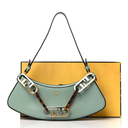 Fendi Vitello Palmellato Fendi O'Lock Swing Menta 3 of 10