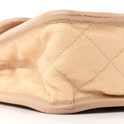 Chanel Caviar Quilted Large French Riviera Flap Beige 9 of 13