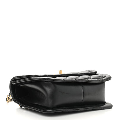 Chanel Shiny Lambskin Quilted Mini Flap Black 3 of 8