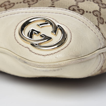Gucci Monogram Medium New Britt Hobo Off White 11 of 17
