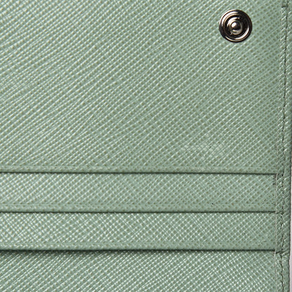 Prada Saffiano Bow Continental Wallet Acquamarina 16 of 17