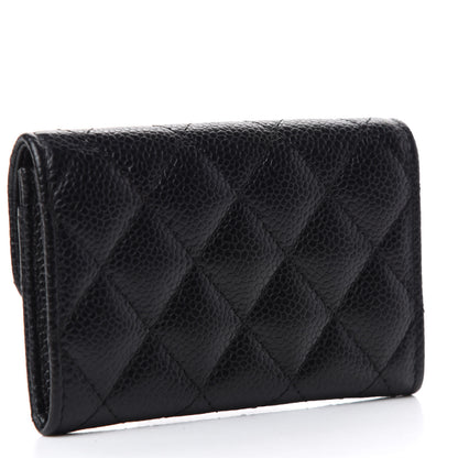 Chanel Caviar Quilted Flap Card Holder Black 3 of 9