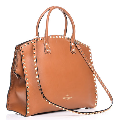 Valentino Garavani Vitello Rockstud Dome Shopper Light Cuir 4 of 9