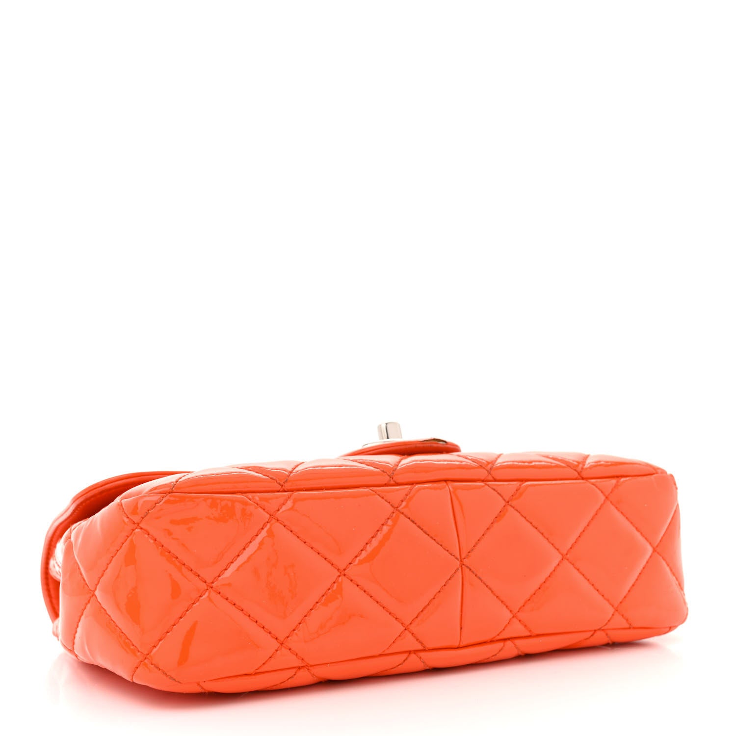 Chanel Patent Quilted Small Coco Shine Flap Orange 4 of 14