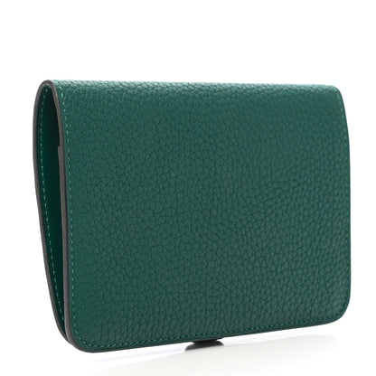 Hermes Togo Dogon Compact Wallet Malachite 3 of 8