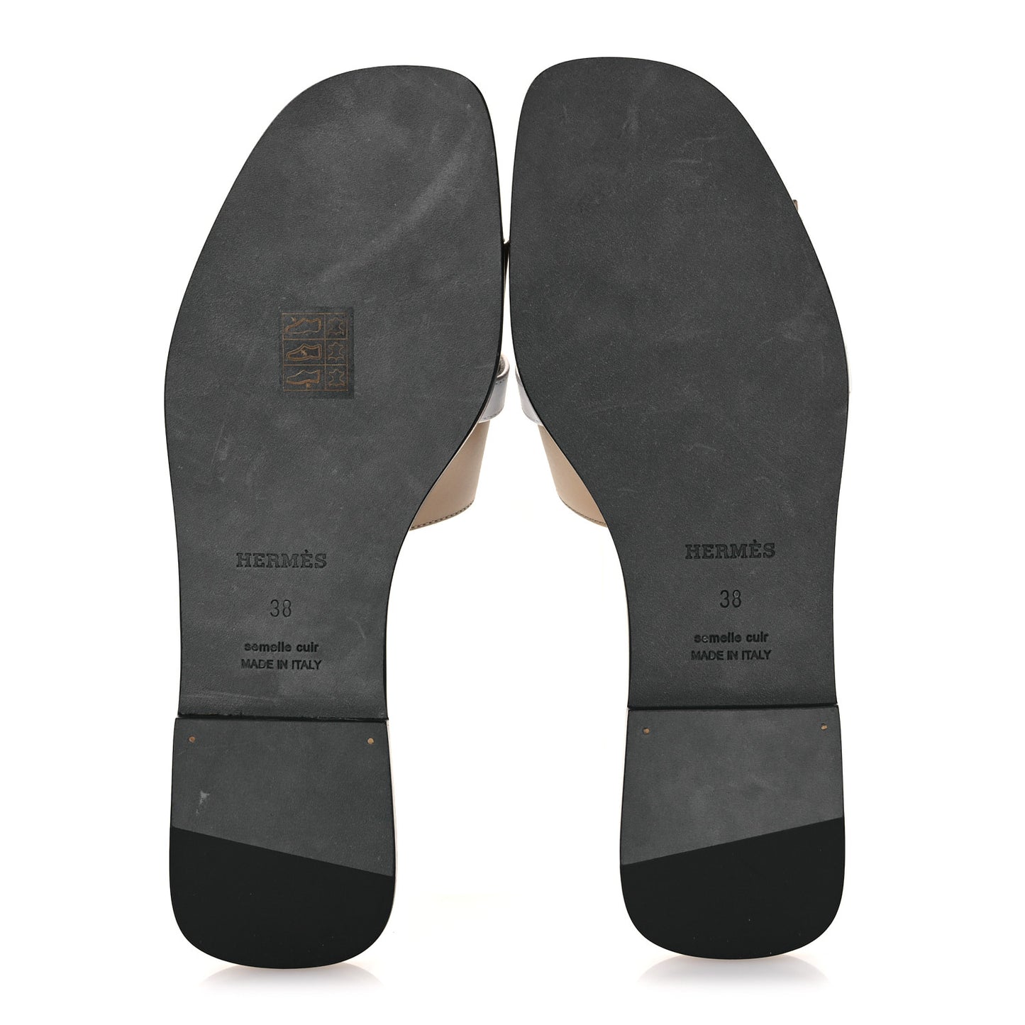 Calfskin Giulia Sandals 38 Beige Albinos White