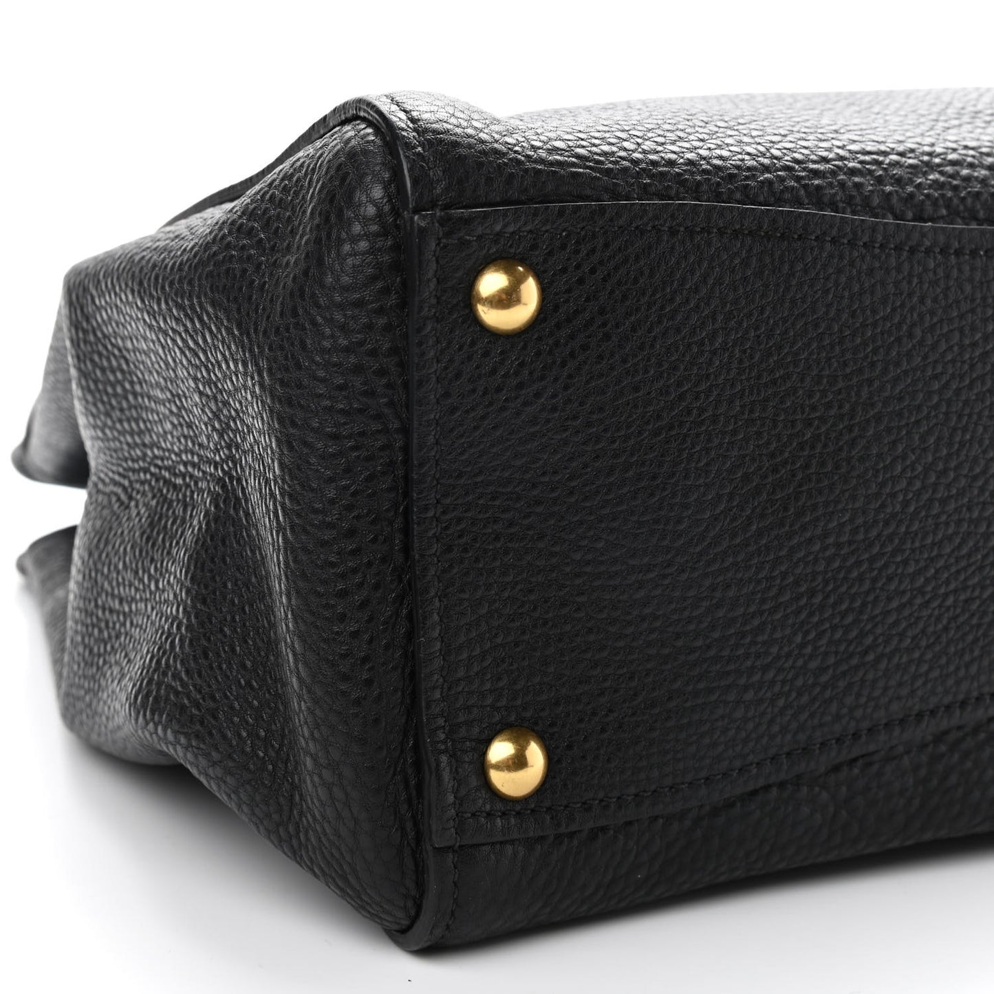 Goatskin Madras Tote Black