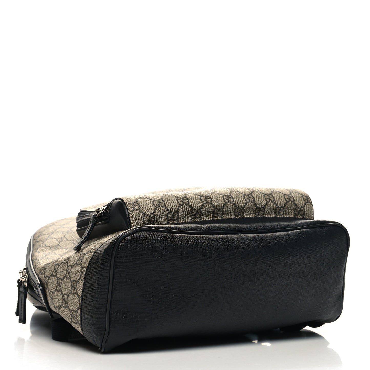GG Supreme Monogram Medium Backpack Black