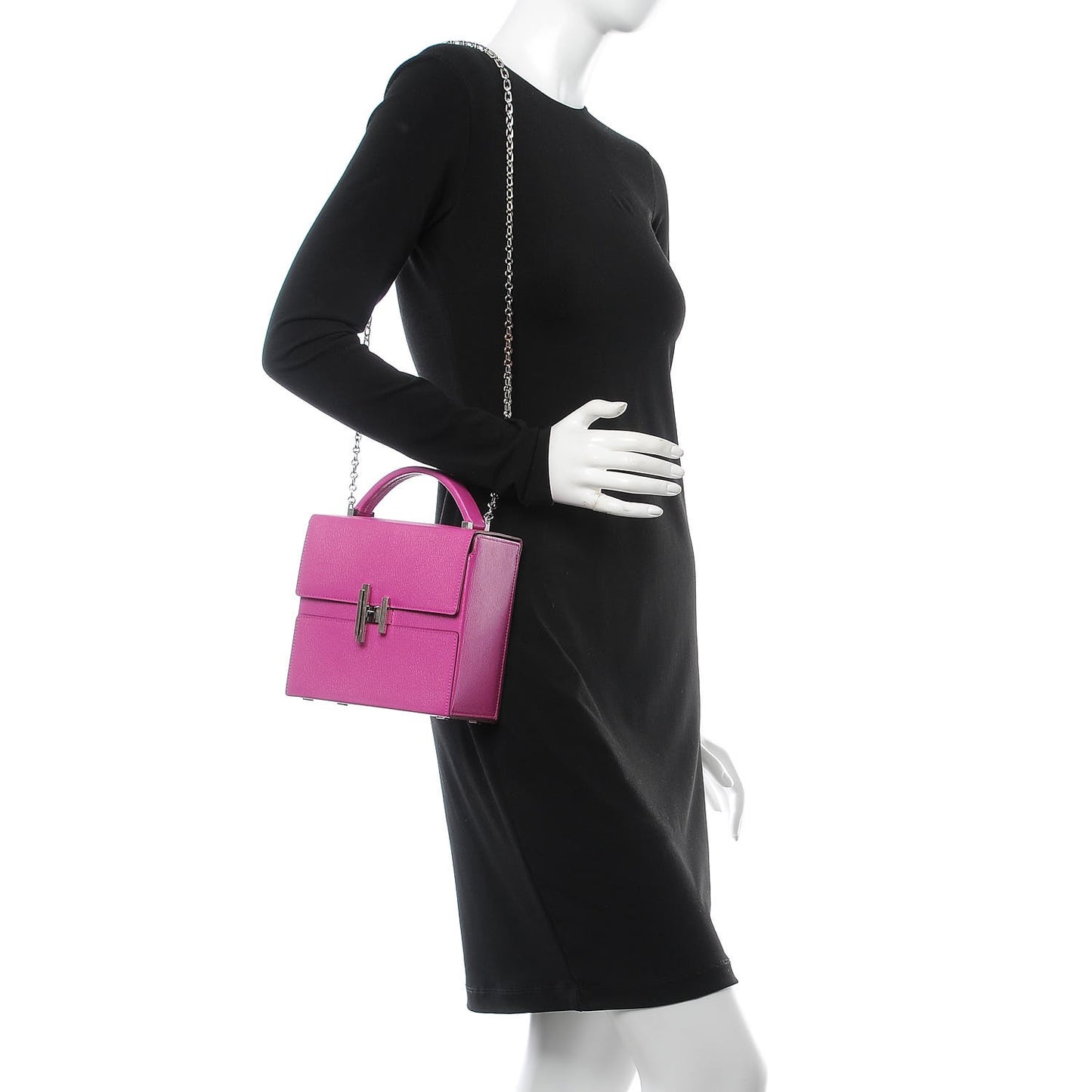 Chevre Mysore Cinhetic Boxy Top Handle Bag Magnolia