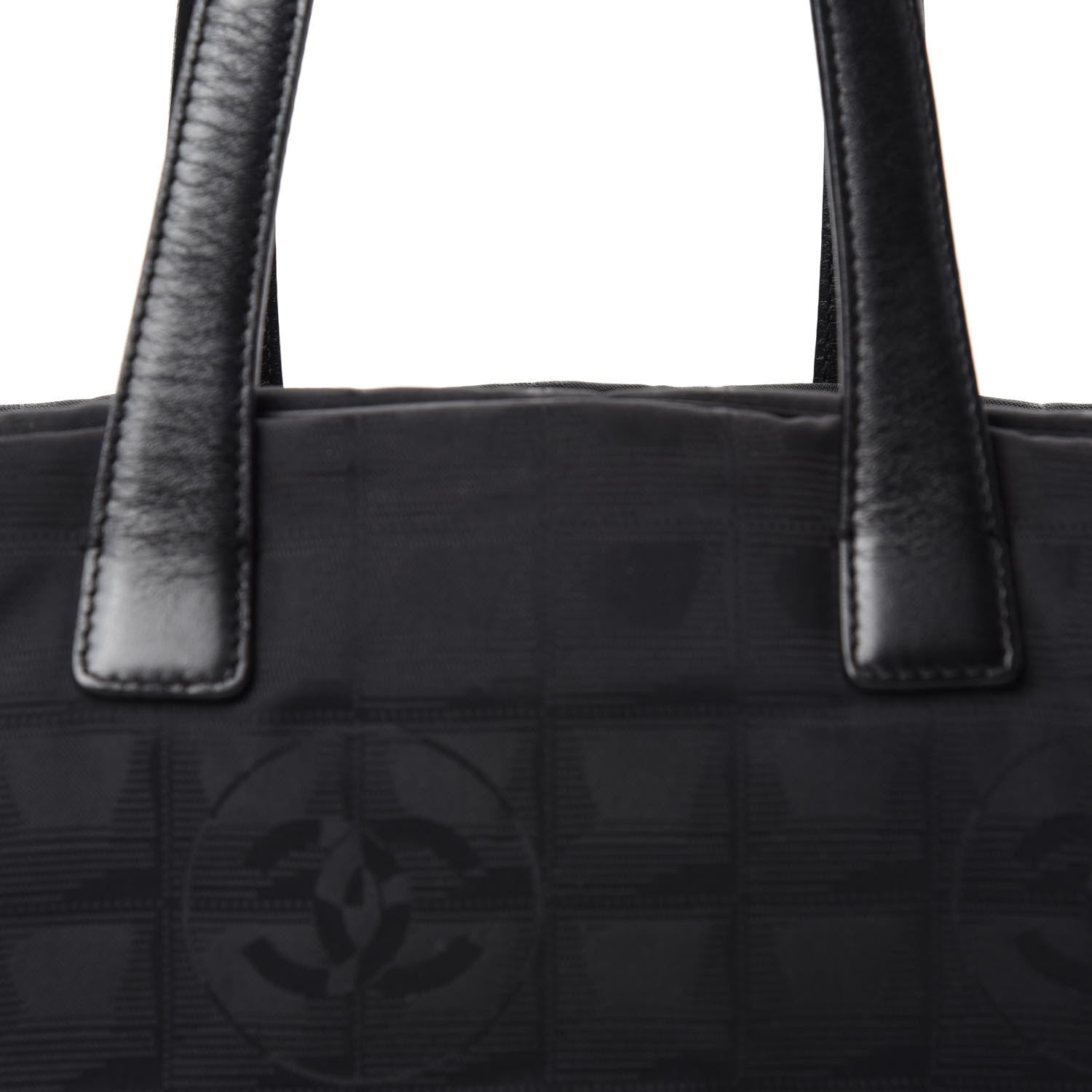 Chanel Nylon Travel Bowler Black 10 of 10