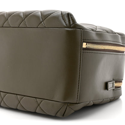Chanel Lambskin Quilted Medium Trendy CC Bowling Bag Dark Khaki 10 of 13