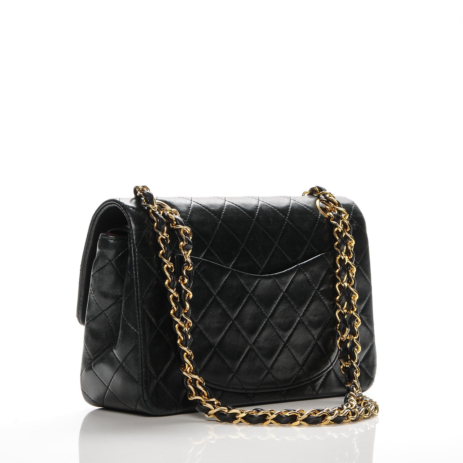 Chanel Lambskin Quilted Small Double Flap Black 3 of 9