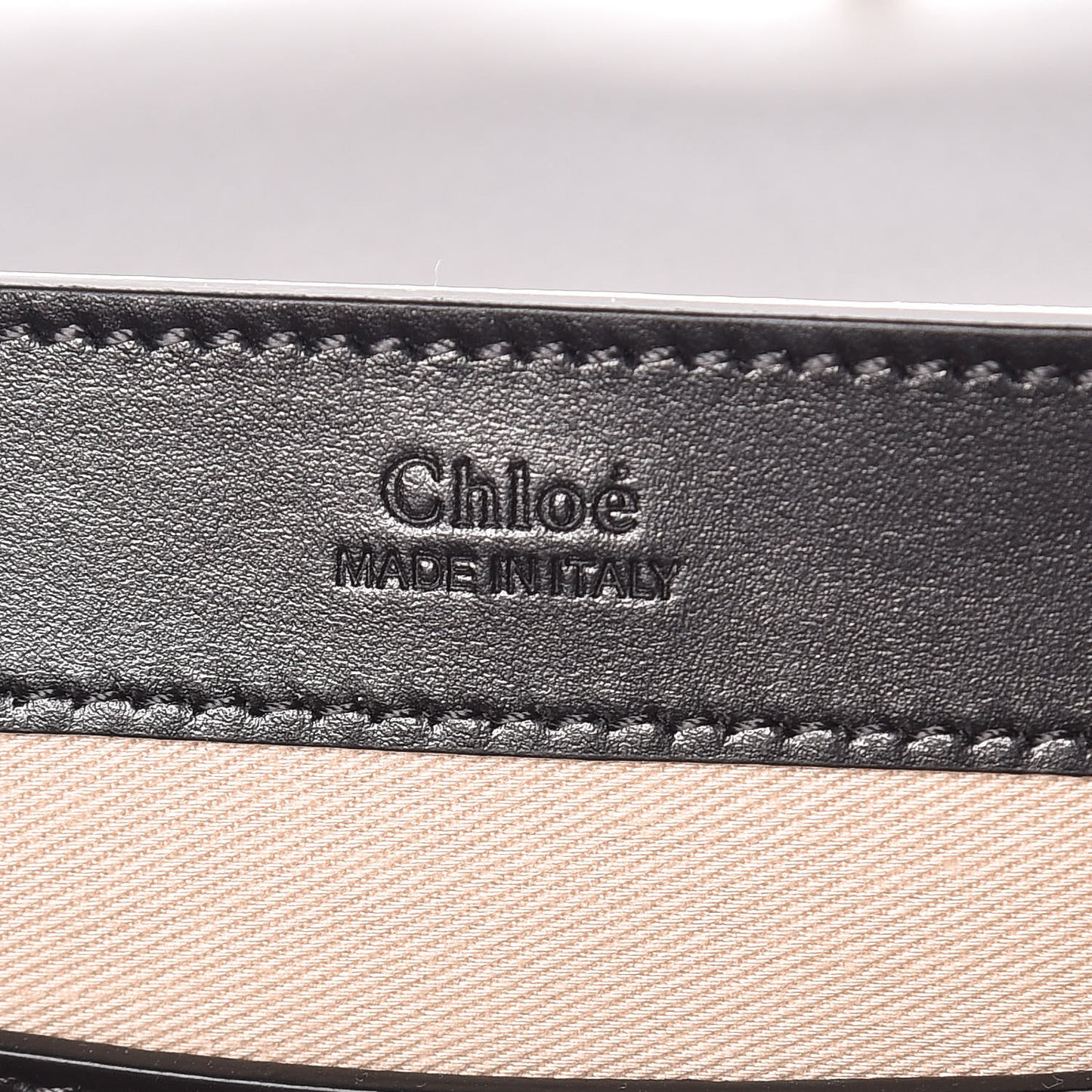 Calfskin Suede C Clutch With Chain Black