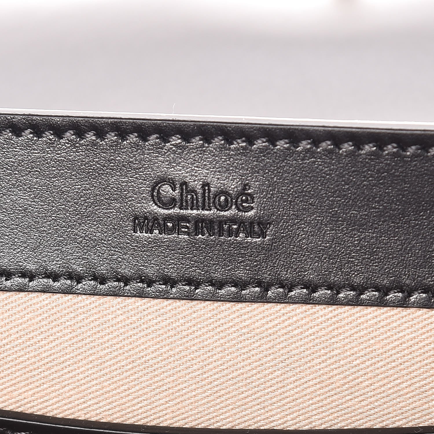 Chloe Calfskin Suede C Clutch With Chain Black 6 of 10