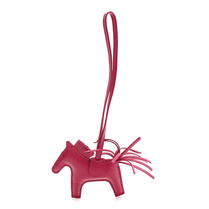 Hermes Milo Lambskin Grigri Rodeo Horse Bag Charm PM Rose Mexico 1 of 4