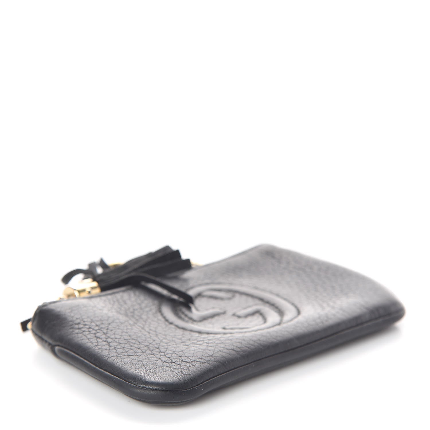 Gucci Pebbled Calfskin Soho Key Case Black 4 of 7