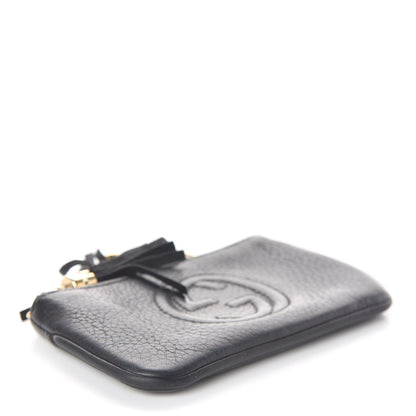 Gucci Pebbled Calfskin Soho Key Case Black 4 of 7