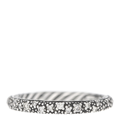 David Yurman Sterling Silver Diamond 3mm Midnight Melange Band Ring 51 5.75 1 of 4