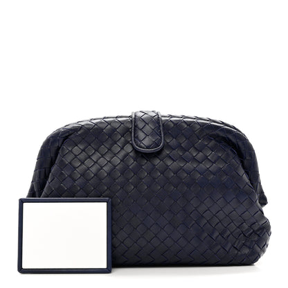Bottega Veneta Nappa Intrecciato The Lauren 1980 Clutch Cobalt 2 of 10