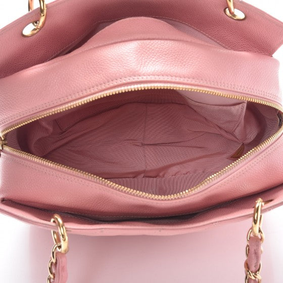 Caviar Quilted Petit Timeless Shopping Tote PTT Pink
