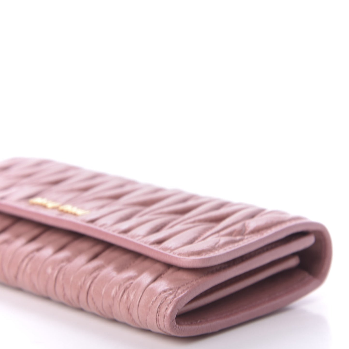 Nappa Matelasse Flap Wallet Rosa