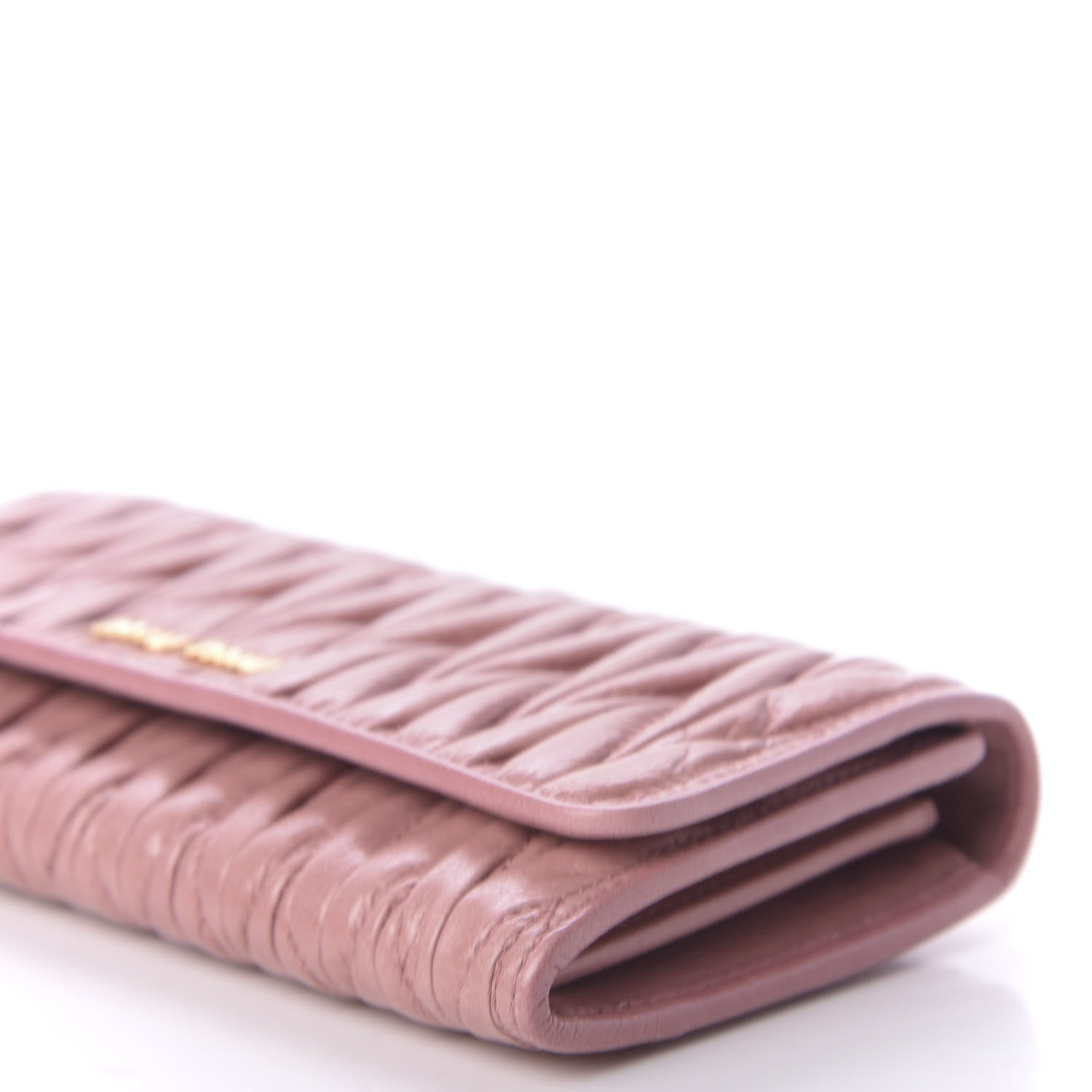 Miu Miu Nappa Matelasse Flap Wallet Rosa 8 of 11