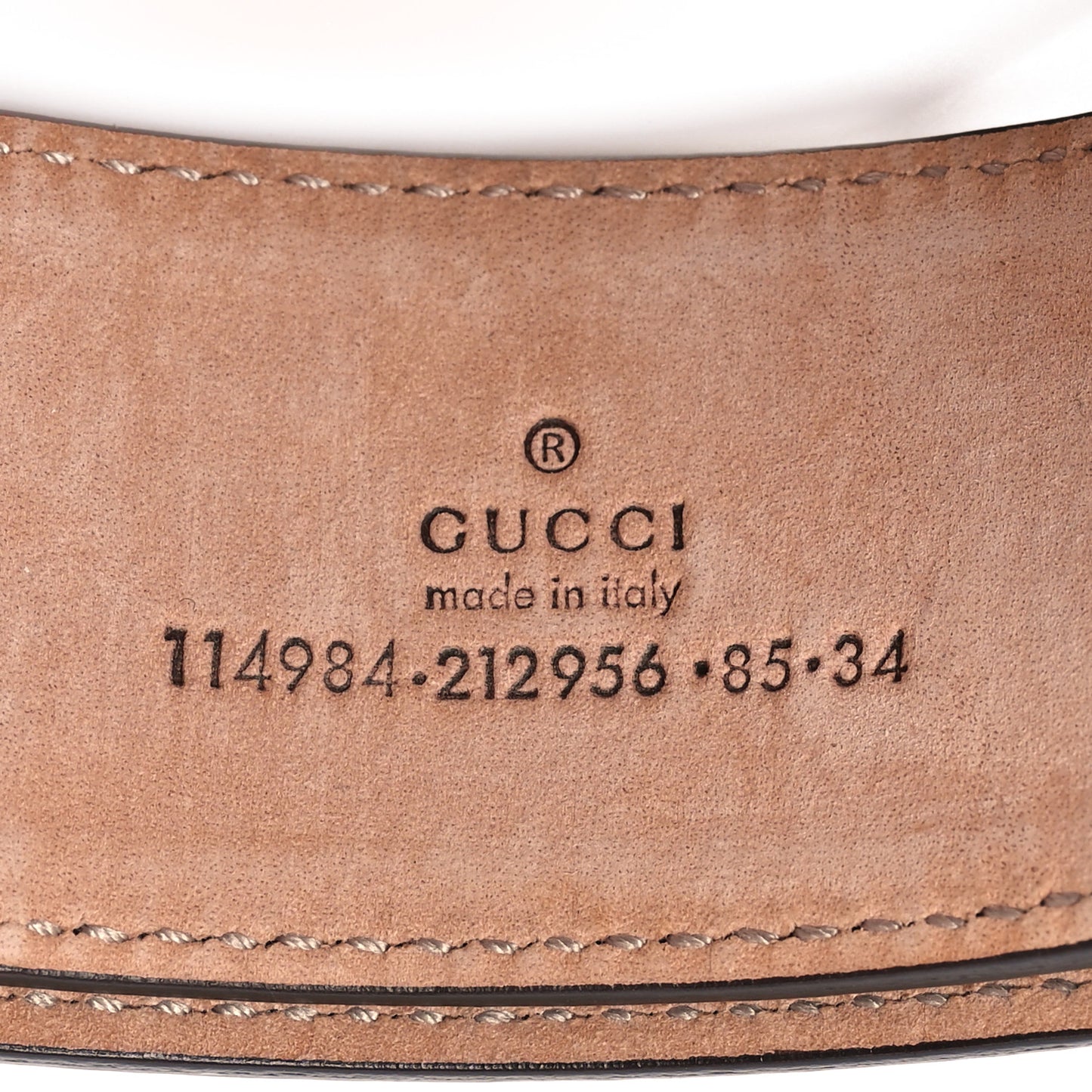 Calfskin Web Interlocking G Belt 85 34 Navy