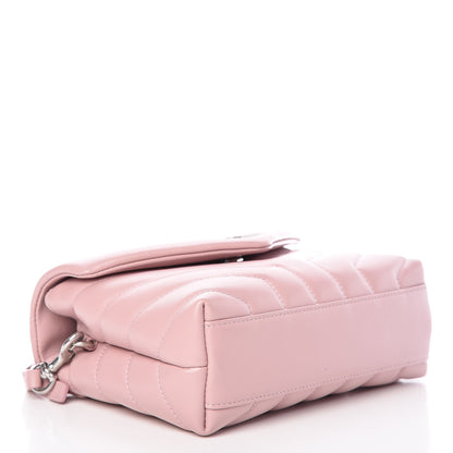 Saint Laurent Calfskin Y Quilted Monogram Toy Loulou Crossbody Bag Tender Pink 4 of 11