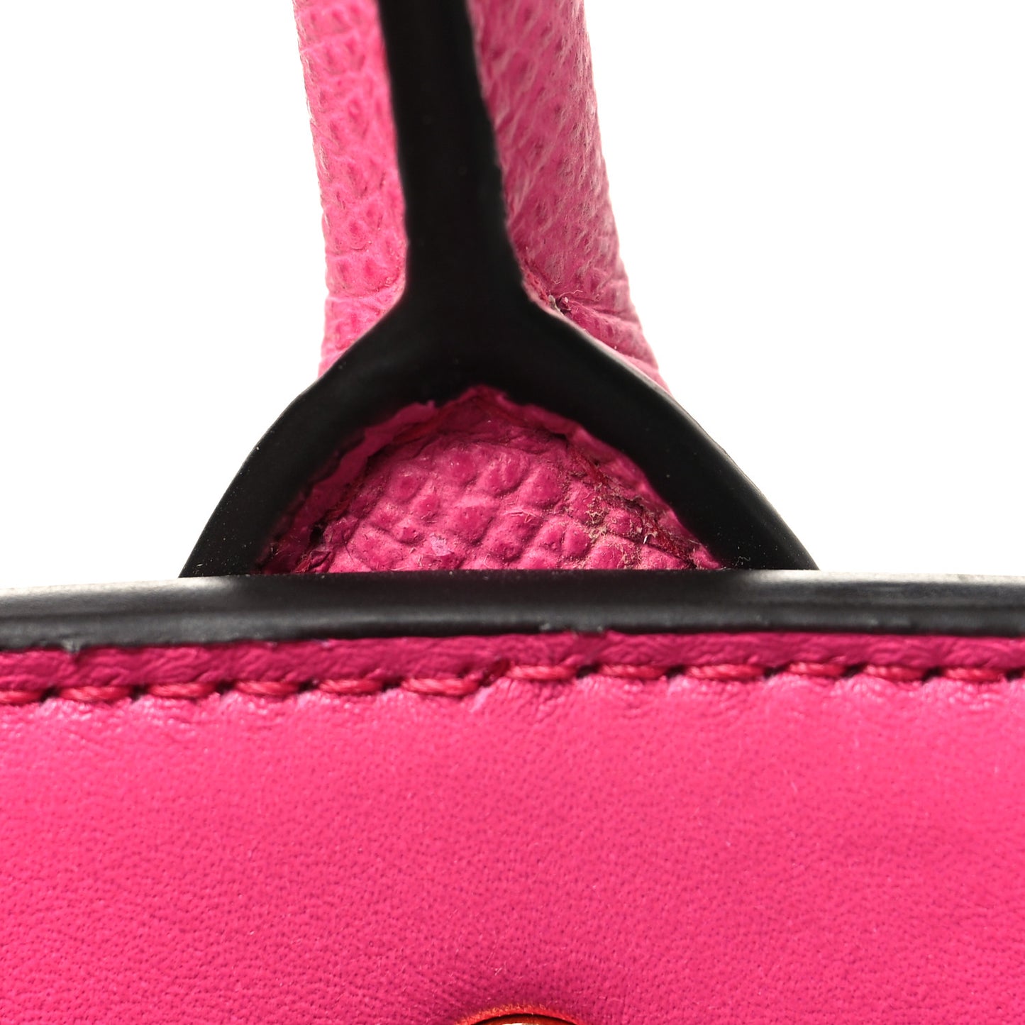 Hammered Calfskin Small The Studio Box Bag Hot Pink
