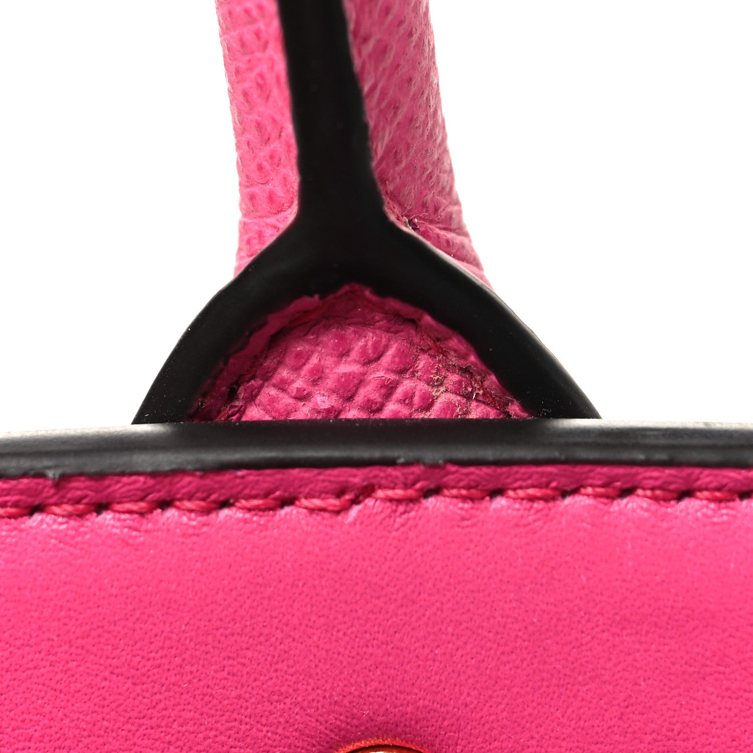 Salvatore Ferragamo Hammered Calfskin Small The Studio Box Bag Hot Pink 11 of 11