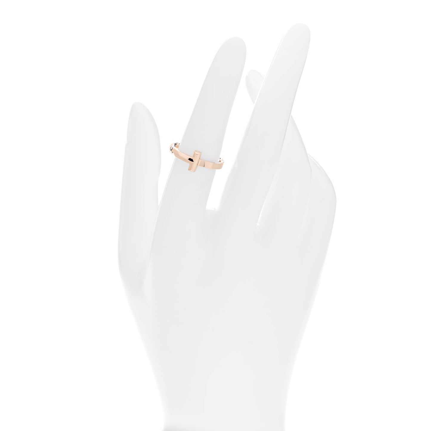 18K Rose Gold T T1 Ring 53 6.25