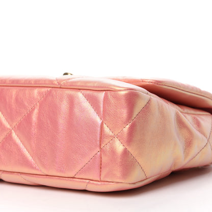 Chanel Iridescent Calfskin Quilted Medium Chanel 19 Flap Pink 7 of 10