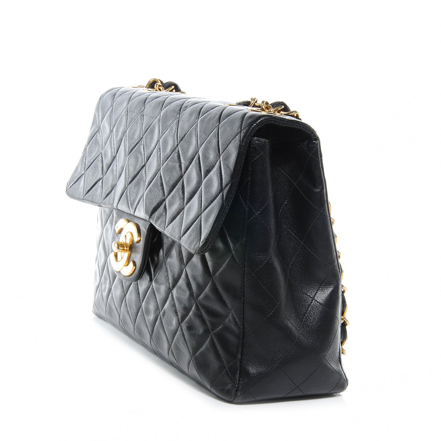 Chanel Lambskin XL Jumbo Flap Black 3 of 8