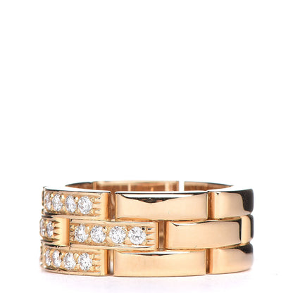 Cartier 18K Yellow Gold Diamond Maillon Panthere Ring 50 5.25 3 of 6