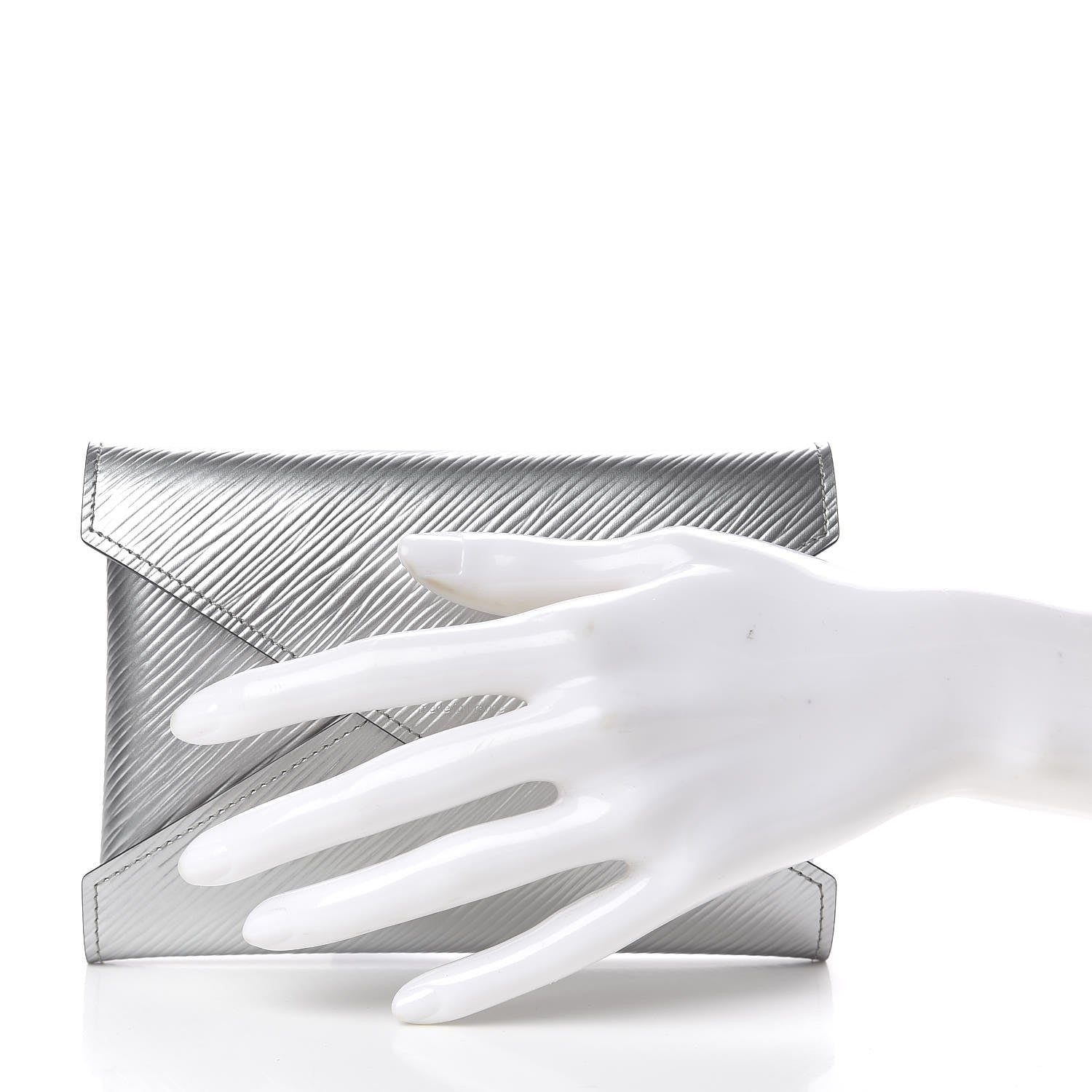 Louis Vuitton Metallic Epi Medium Kirigami Pochette Insert Silver 2 of 7