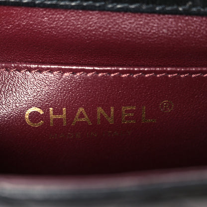 Chanel Lambskin Quilted Crossing Times Mini Flap Black 6 of 11