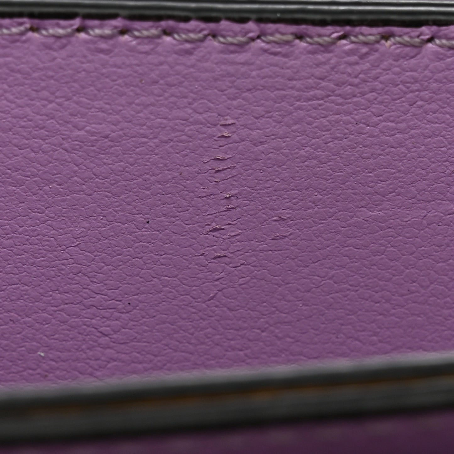 Grained Calfskin Medusa Card Holder Yellow Purple