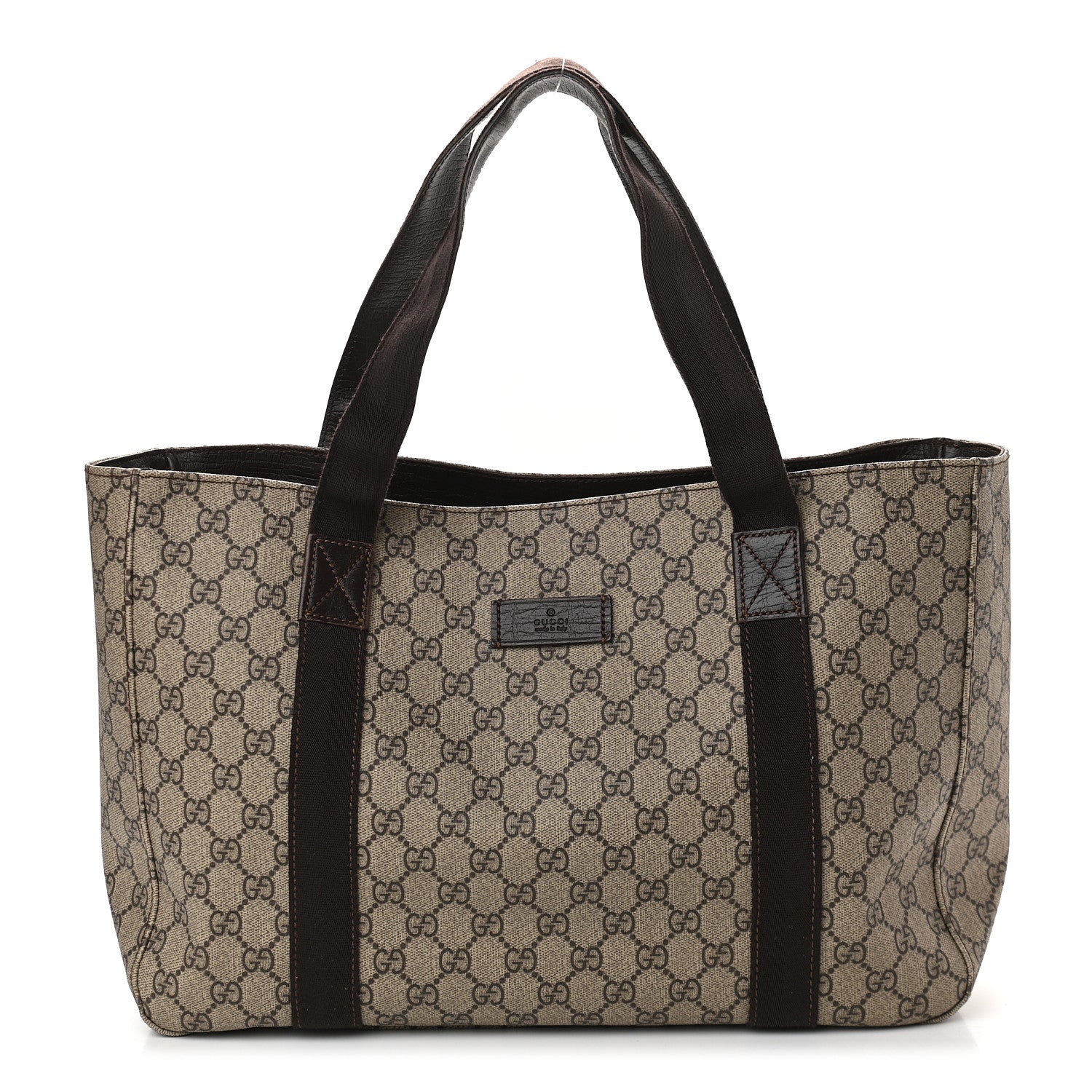 Gucci GG Plus Monogram Medium Tote Dark Brown 1 of 9