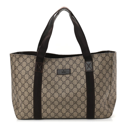 Gucci GG Plus Monogram Medium Tote Dark Brown 1 of 9