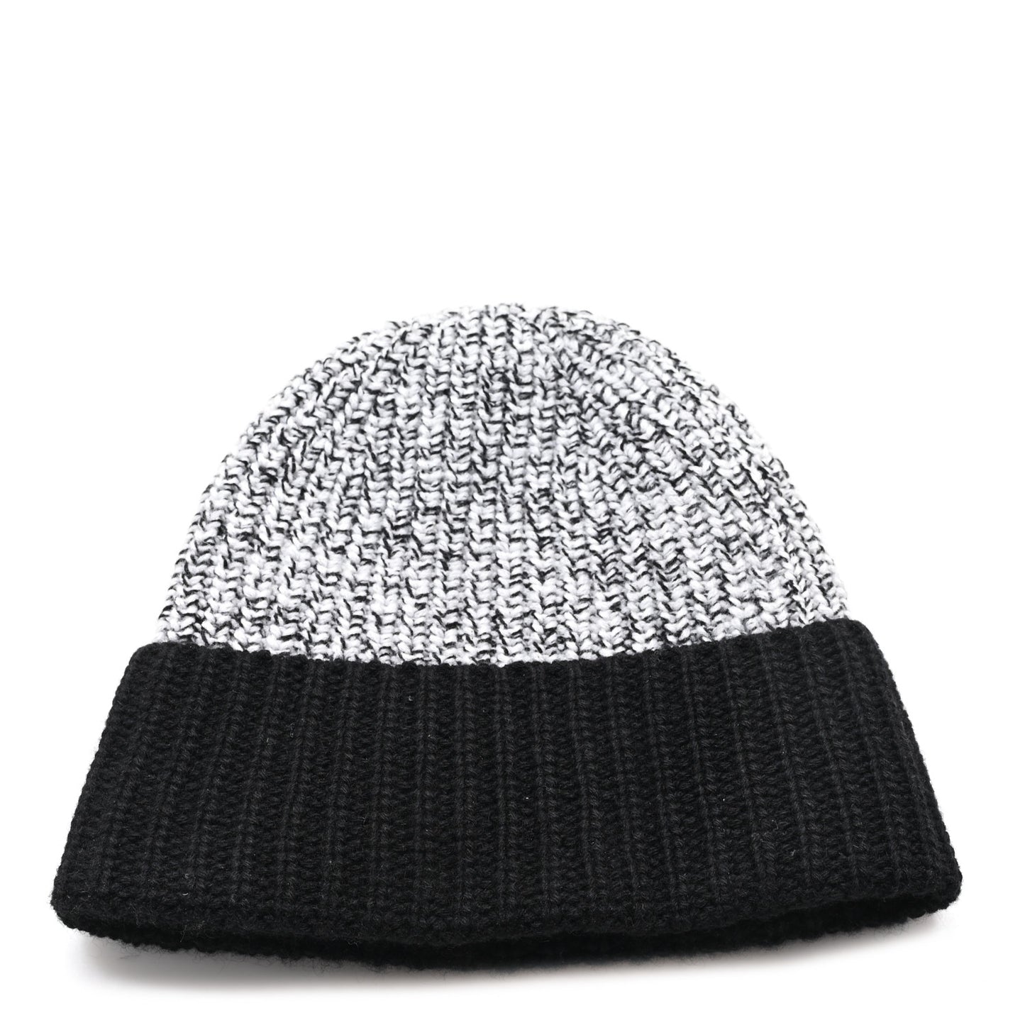 Cashmere CC Beanie Hat Black White