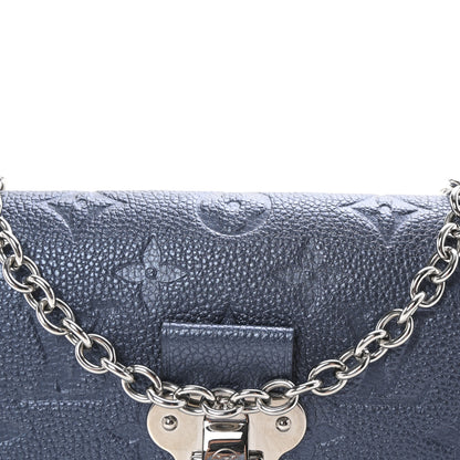Louis Vuitton Metalli Empreinte Monogram Vavin Chain Wallet Navy Nacre 6 of 9