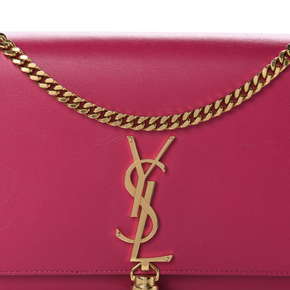 Saint Laurent Smooth Calfskin Medium Classic Monogram Kate Tassel Satchel Fuchsia 10 of 10