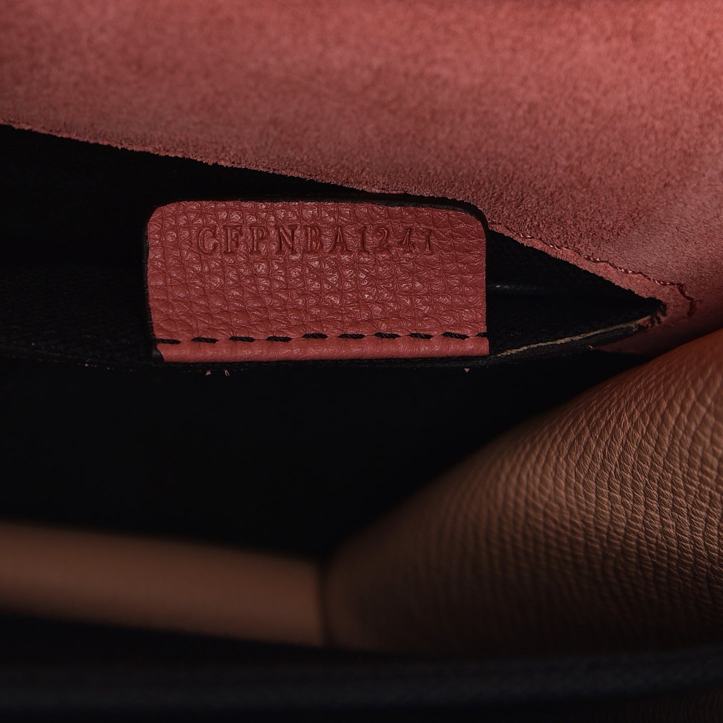 Derby Calfskin House Check Small Macken Crossbody Bag Copper Pink