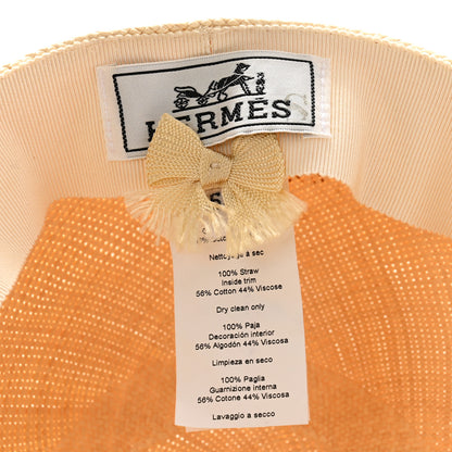 Hermes Panama Straw Mens Riley Cap 59 Naturel 8 of 8
