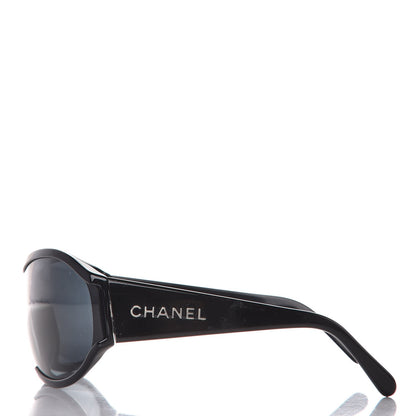 Chanel Logo Sunglasses 6017 Black 3 of 7