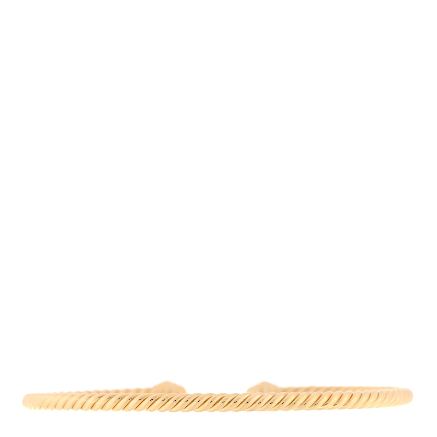 18K Yellow Gold Diamond 3mm Cablespira Bracelet