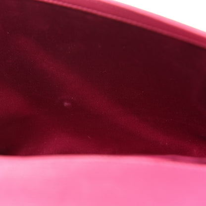 Saint Laurent Goatskin Monogram Large Belle De Jour Clutch Lipstick Fuchsia 9 of 14