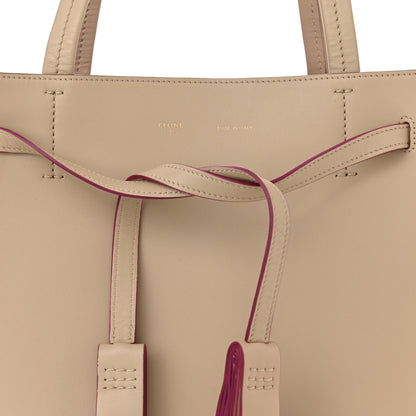 Celine Smooth Calfskin Small Tassel Cabas Phantom Dune Magenta 7 of 10